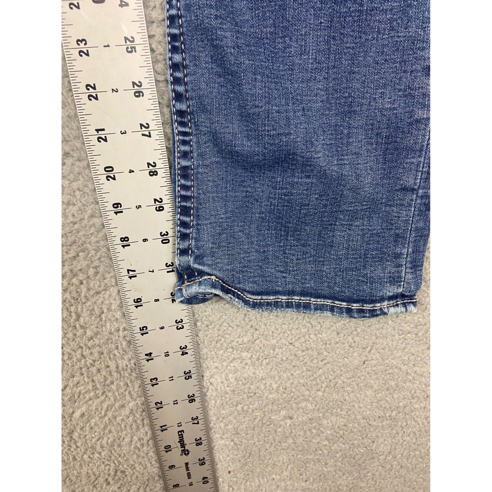 BKE Jake Straight Leg Jeans Mens 34x34 Medium Wash Whiskered Denim - Picture 5 of 12